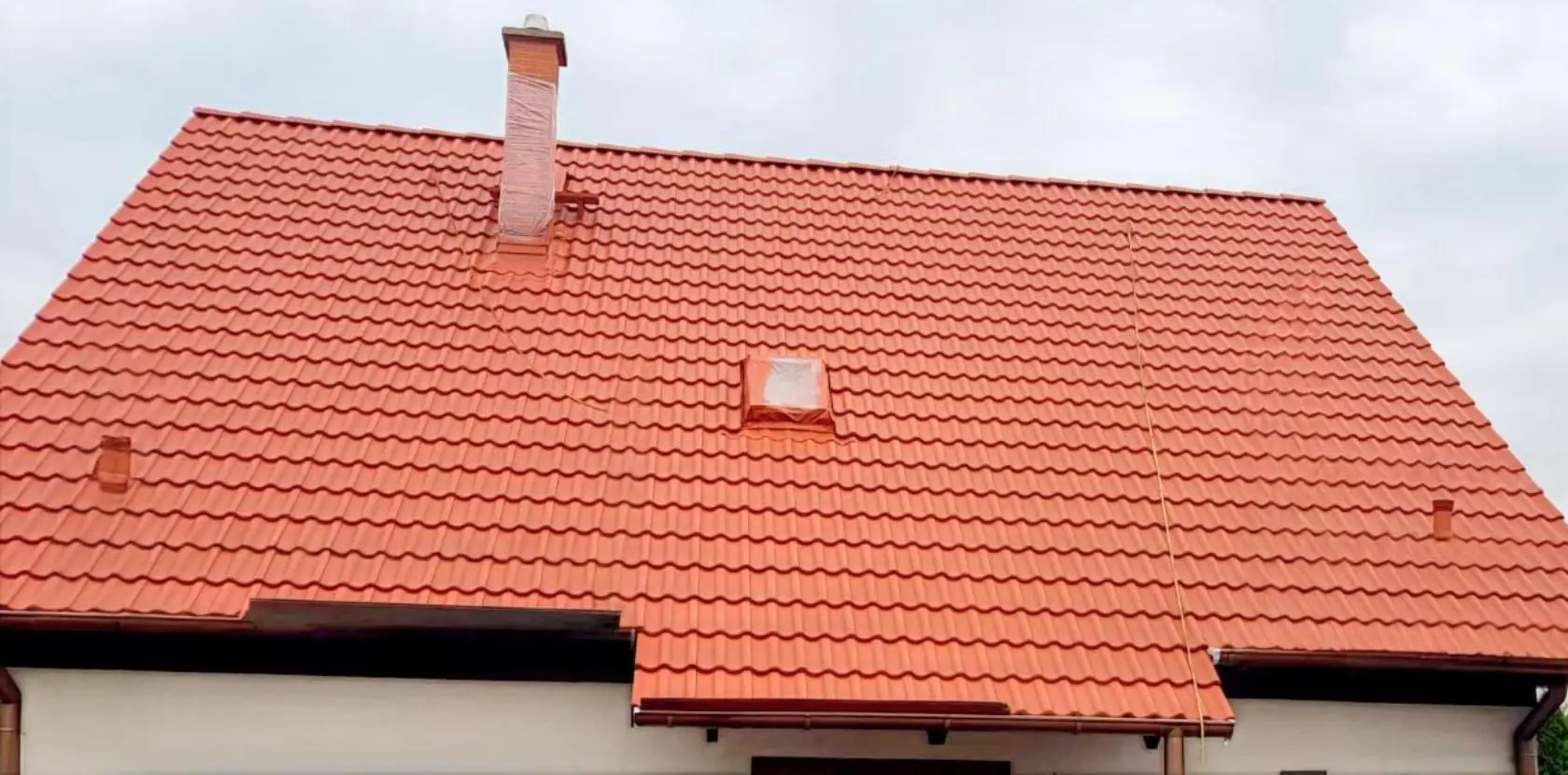 Dach vorher/nachher Reinigung